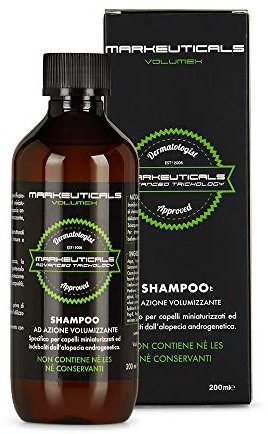 Markeuticals Volumex Shampoo SH 200 – Shampoo professionale con ingredienti di origine naturale, nuova formula volumizzante, energizzante, ristrutturante e rinforzante. Flacone da 200ml.