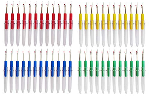 Ouyatoyu 48pcs Colorful Seam Ripper Seam Rippers for Sewing Tool Handy Stitch Ripper Hem Ripper Sewing Stitches Sewing Tools for Opening Removing Seams and Hems