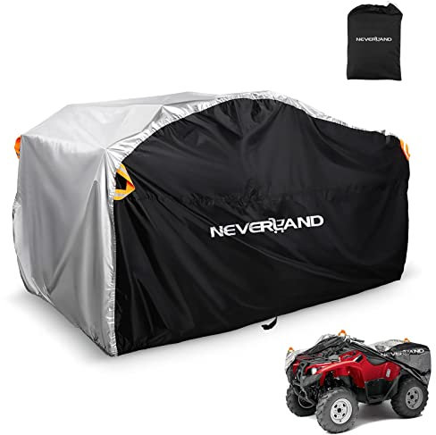 NEVERLAND Housse pour Quad, Imperméable Couverture Quad ATV Deux Faces Disponibles en Polyester Bâche Protection Contre Neige, Pluie, UV Poussière Exterieur Bache 210 * 120 * 115cm (XL)