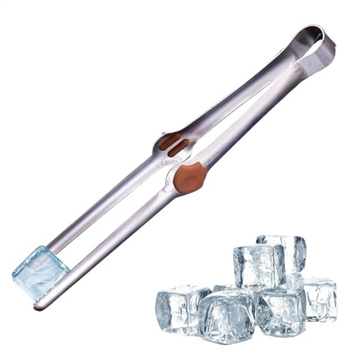 Pinze per cibo per servire, in acciaio , pinze per il ghiaccio con denti, gadget da cucina multifunzionale per cibo, carne, insalata, barbecue, frutti di mare