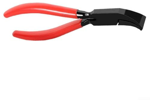 Besshepplo Juego de alicates plegables de chapa de acero de chapa de hierro para doblado de chapa, mango antideslizante alicates planos para trabajos automotrices (45 °)