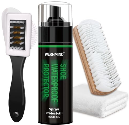 WERNMIND Suede Nubuck Boots Shoe Cleaner Kit Trainer Shoe Cleaning Kit Tennis Sneakers Waterproof protecter Spray