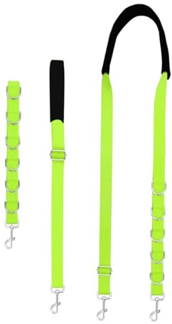Durlo Cinghia per la toelettatura del cane, in nylon, con anello di ritenuta, con cappio, per cani, con estensione regolabile, con guinzaglio a trazione con anelli a D per cani di piccola e
