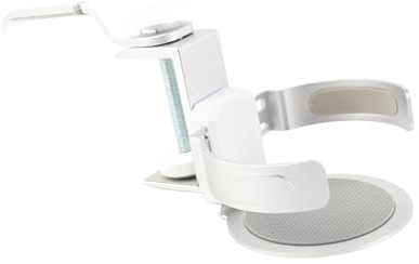 Oytrui 2 i 1 Kopphållare, Hörlurshängare med 360 Graders Roterande Arm, Justerbar Skruvdesign för Spelbord, Kontorsbord, Aluminiumlegering, 5 Kg Kapacitet