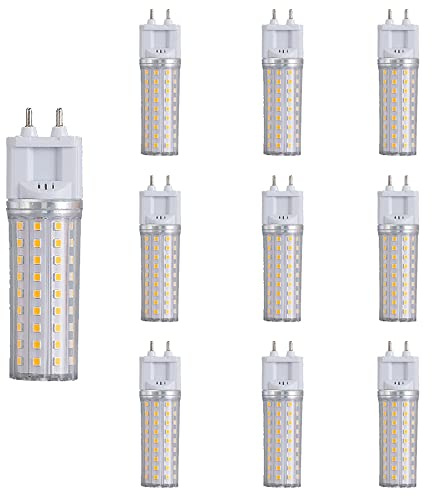 PAZWAHF G12 LED Maislampe 12W 1800 Lumen, [Stabiler Strom] Nicht dimmbar, G12 Stiftsockel, 85-265V AC, Flimmerfrei, für Kronleuchter & Deckenleuchten (10 Stück)