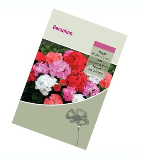 Semillas Naturales de Geranios para Cultivar Flores de Colores en Casa
