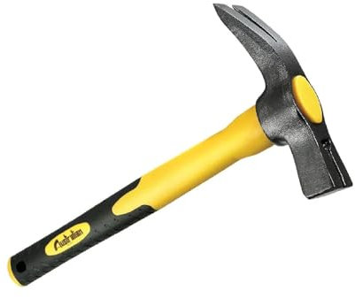 La zappa Marteau français pour charpentier avec aimant et poignée en fibre de verre 700 gr