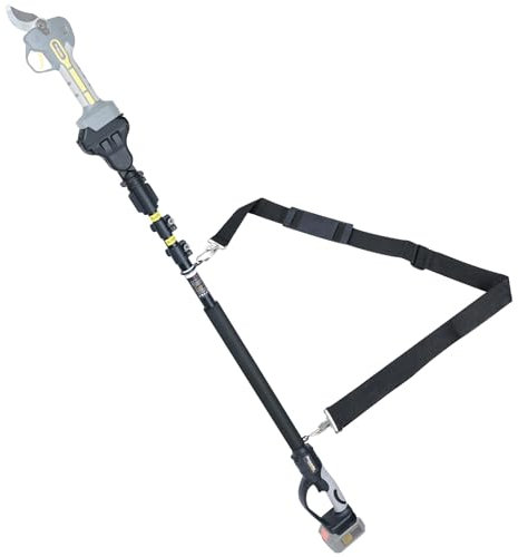 Prunarbo Extension Pole for Electric Secateurs Cordless PR-E40 E50 Pruning Shears and PR-E8 Chainsaw, Extendable Aluminum Telescopic Pole with 3 Nodes Adjustment 1.3-2.4m (PR-001-Pole)