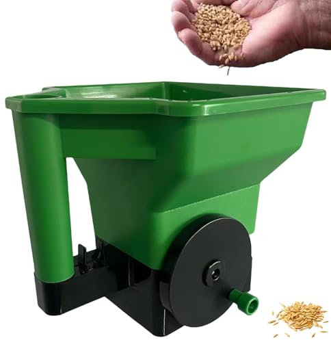 Ysaca Esparcidor portátil para plantar, esparcidor de semillas de césped de mano, esparcidor de semillas de mano, suministros de jardín reutilizable, esparcidor de fertilizantes para jardines, césped
