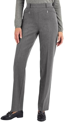 Damart Pantalon Droit Enfilable Femme Gris 42