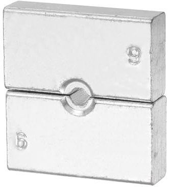 QUARKZMAN Hydraulisk krimpningsmutter 10 AWG 6 mm 12 ton sexkantsmuttrar för krimpning ersättningsmuttrar för YQK-240/300 krimpverktyg elektriska kablar terminaler kabel