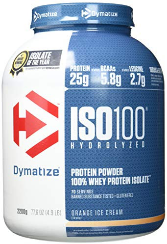 Dymatize ISO 100 Orange Ice Cream 2,2kg - Whey Protein Hydrolysat + Isolat Pulver