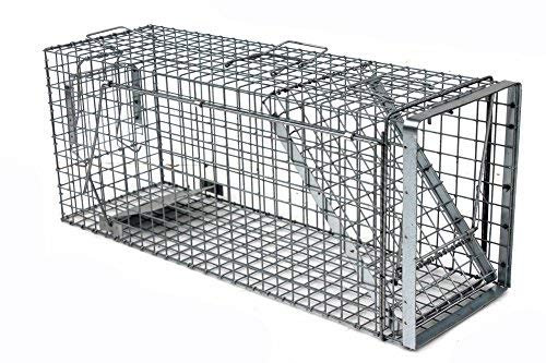 Holtaz Hardy. Super Starke Falle Marderfalle Katzenfalle Fuchsfalle Biberfalle Tierfalle Kastenfalle Drahtfalle Waschbärfalle 1 Tür, Größe: 105x34x42 cm Mit Extra Köder