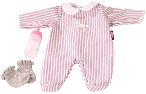 Götz 3402991 Kombination Baby-Einhorn - Puppenbekleidung-Set Gr. S - 4-teiliges Bekleidungs- und Zubehörset für Babypuppen von 30-33 cm