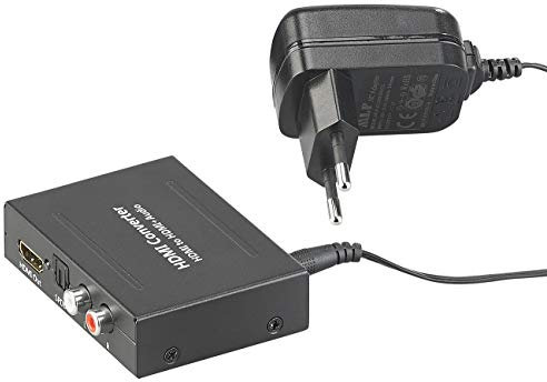 auvisio HDMI Audio Extractor: HDMI-Audio-Konverter zu TOSLINK (optisch, 5.1) und Stereo-Cinch (2.0) (5.1 Extractor, Splitter, optisches Kabel)