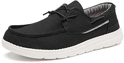 Bruno Marc Mocassini Slip on Uomo, Leggeri e Comodi Barca Casual Scarpe,Size 39,Nero,SBLS223M