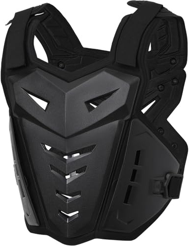 Chaleco protector corporal ligero mejorado para motocicleta, motocross, motocicleta, motocicleta, carreras todoterreno, ciclismo, esquí, motocross, para adultos y niños, protección de espalda para