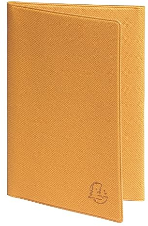 Exacompta - Etui Denim pour carte grise 3 8,5x13,2cm Moutarde