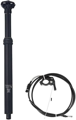 Fjädrande sadelstolpe, Cykelsitsstolpe, Cykellyftande sadelstolpe 30,9 31,6 mm Hydraulisk ledningskontroll Extern och intern routing Justering Sadelrör (Color : B 31.6)