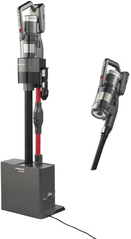 Morphy Richards MRXSTICKPRO Intelliclean 730005, Cordless Stick Vacuum Cleaner, Grey & Red