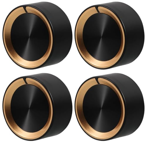 DOKRIN Manopole di ricambio per cucine,4 manopole per fornelli a gas, manopole per forno da 8 mm, manopole per controllo gas da cucina, manopole per fornelli