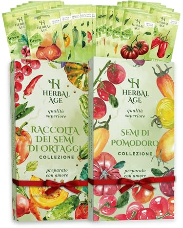 26 Varietà Piante per Orto – 5.600 Semi Set Giardinaggio di Ortaggi e Pomodoro: Сarote, Zucchine, Ciliegino – Idee Kit Regalo Per La Casa, Idee Regali Originali per Donna, Uomo