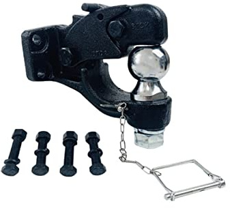 Dragkrok, SläpvagnsKOPPLING Tappkrok Combo med 2 50 mm kula släpvagnsdrag Bogsering Heavy Duty 8 TON Trailer Hitch Kula Trailer delar(With 2inch ball)