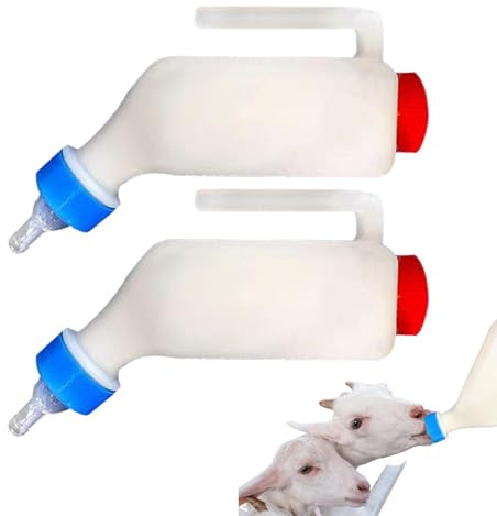 Biberons pour chèvre – Équipement d'élevage d'infirmière pour animaux domestiques, biberons avec échelle – pour maison, intérieur et extérieur, chèvre, mouton, chiot