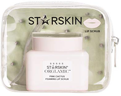 StarSkin ORGLAMIC™ PINK CACTUS FOAMING LIP SCRUB 15ml, Glamour and Organic.