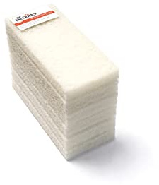 The Tile Doctor Almohadilla Multiusos para Fregar, Ideal para baño, Cocina y Limpieza de Suelos, Esponja antiarañazos y Limpiador de Ducha, no abrasivo, (Blanco, Ligero, Paquete de 6)