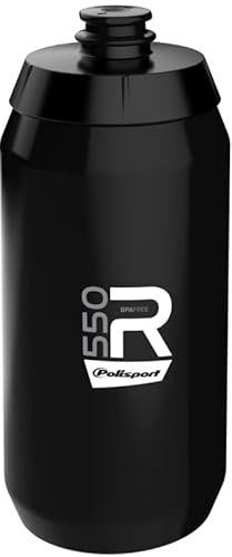 POLISPORT 8645600036 - Borraccia da bicicletta del modello R Collection R550 con una capacità di 550 ml. Borraccia senza BPA per ciclisti di colore nero