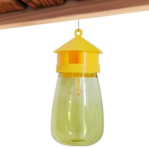 Pièges à insectes d'extérieur – Attrape-mouches des fruits, pièges à entrée simple | Piège à guêpes jaunes réutilisable en PP pour l'extérieur, dissuasif contre les frelons, tueur d'insectes pour