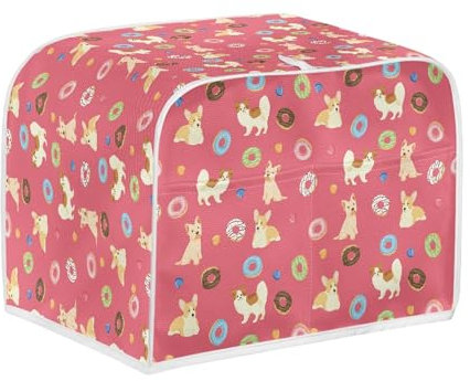 Micoklinlin 2 Slice Case Toaster with Side Pockets New Toaster Kitchen Hanging Ring Toaster Accessory Protective Case