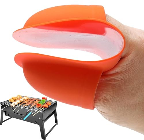 Guantes de cocina para barbacoa, guantes de barbacoa de silicona, mitones de protección para parrillas, mitones de horno y guantes de parrilla cómodos, manejo seguro de la barbacoa