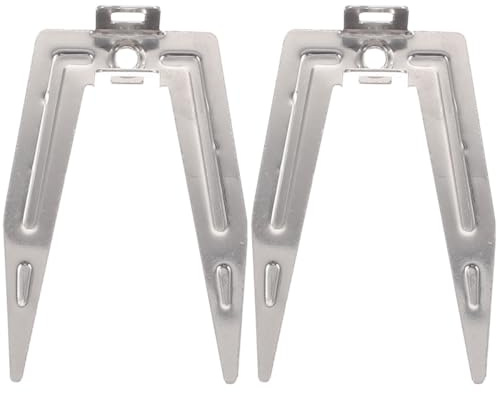 CONGARTENO 2pezzi Forchette Per Arrosto in Acciaio Resistenti Per Pollo e Barbecue Utensili Da Cucina Per Grigliare Carne e Pesce Accessori Per Friggitrice Ad Aria