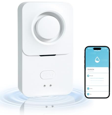 SOARFLY WLAN Wassermelder Boden, Intelligenter Wassermelder mit App