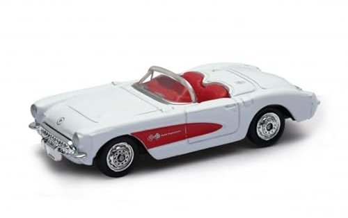 OPO 10 - Auto in Miniatura Compatibile con Chevrolet Corvette del 1957, Scala 1:64, 3 Pollici (7,5 cm), Welly SUP79