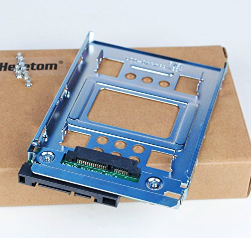 2-Pack da 2,5 SSD a 3,5 SATA Adattatore per unità disco rigido Caddy Tray Staffa per convertitore hot-swap compatibile con tutti i 3,5 SATA/SAS Drive Caddy Trays Caddy per HP Apple Dell IBM Lenovo