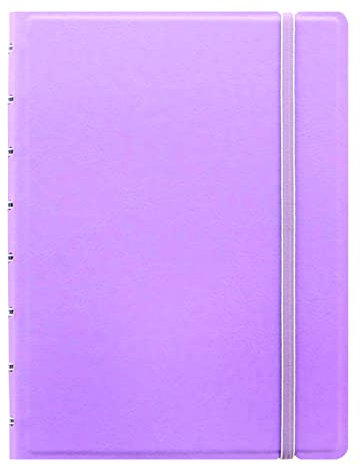 Filofax Påfyllningsbar anteckningsbok, A5-storlek, klassisk pastellsamling, prickat papper, 21 cm x 14,6 cm, orkidé (B115081U)