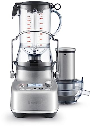 Breville 3X Bluicer Pro, Brushed Stainless Steel, Blender and Juicer in One, SJB815