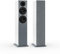 Nubert nuBoxx B-60 | Weiße Standlautsprecher mit Grauer Front | 2 Stück Passivboxen | Lautsprecher für Stereo & Musik | Standboxen neben Lowboard | Lautsprecher mit 2,5 Wege Technik | Heimkino-Boxen
