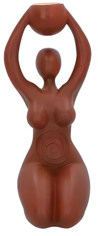 Nemesis Now Spiral Goddess Tribute Brûleur d'encens à refoulement Marron 18 cm