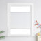 Heichkell Wabenplissee ohne Bohren Rollo Sonnenschutz Sichtschutz Doppelplissee Klemmfix Plissee Farbecht für Fenster und Tür, Weiß BxH 80x110 cm