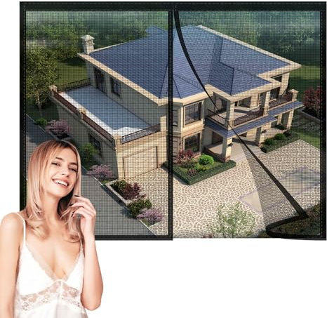 SelfAdhesive Insect Screen Roller Blind 170x135cm Screen Comfort Open,Close Fly Screen Windows to Open & Close - Keep Bugs Out & Lets Fresh Air in Seal Snaps Black