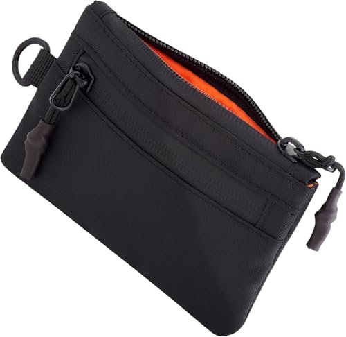 OW-Travel RFID Karten Portemonnaie Klein mit Münzfach. Kontaktloser, geschützter RFID Geldbörse Klein. Sicherheit und Seelenfrieden. Geldbeutel Karten: Leichtes und Minimalistisches Design.Schwarz
