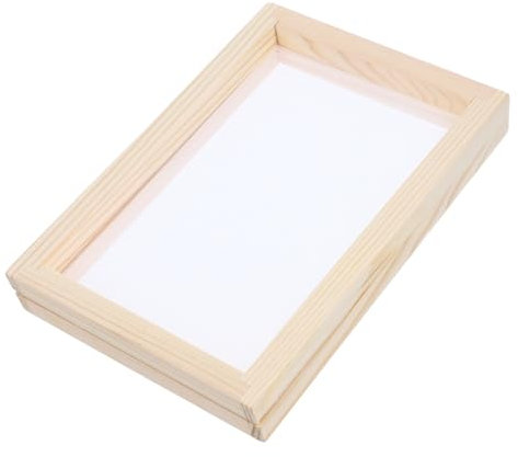 STOBOK Holzrahmen Für Papierherstellung DIY Bastelrahmen Papierherstellungsrahmen Holzsieb Zur Papierherstellung Handgeschöpftes Papier Rahmen