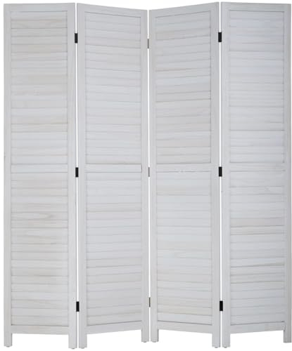 Room Divider Partition 4 Panel Privacy Screen Folding Screen Wood Frame Screen for Home Office Bedroom