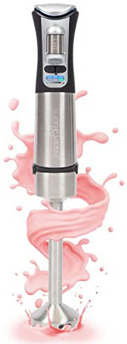 ProfiCook® Stabmixer kabellos zum mixen, zerkleinern und pürieren, Pürierstab mit Akku 3 Stufen inkl. USB-C Ladegerät, Stabmixer Akku für Smoothie, Soße, Shake, Babynahrung, PC SM 1237 A