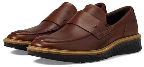 ECCO Mocassino da Uomo St.1 Hybrid Penny, Cognac, 10-10.5