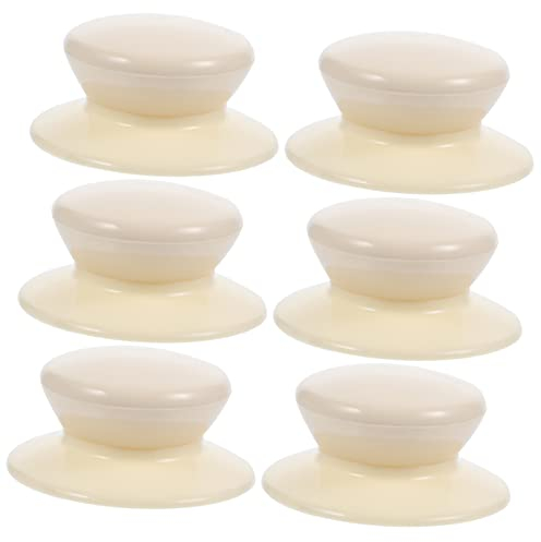 OUNONA 6St Pot-Top-Perlen Universeller Topfgriff Topfzubehör topfdeckel ersatz Kleiner Deckelknauf handhaben Startseite Werkzeug Kleiner Topfdeckel Kunststoffkappe